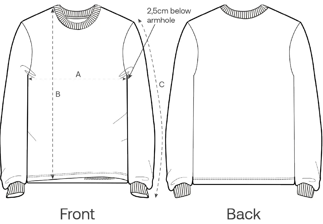 Size guide Freestyler Long Sleeve