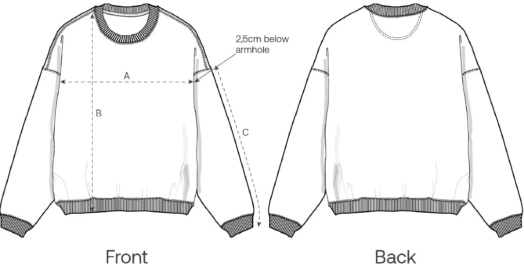 Size guide Radder 2.0