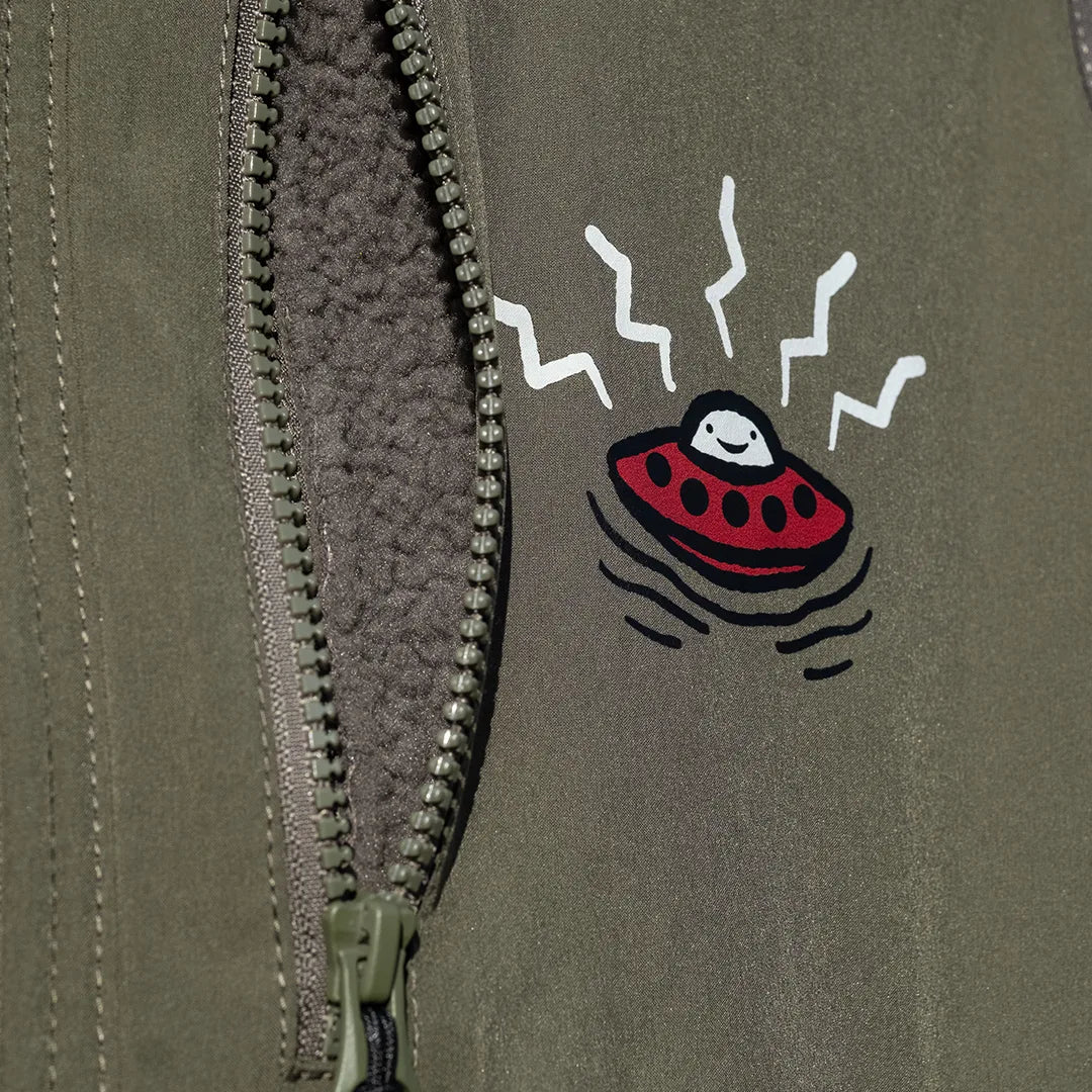 Ufo's Sleeveless Sherpa Jacket