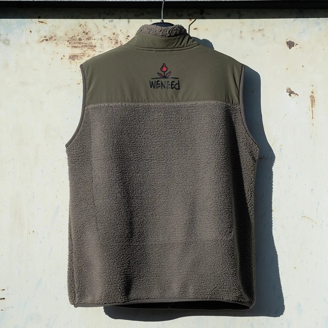 Ufo's Sleeveless Sherpa Jacket